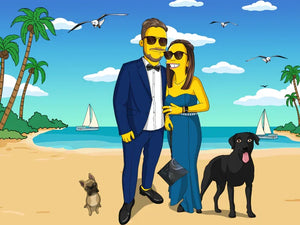 Ritratto Giallo Simpson Style