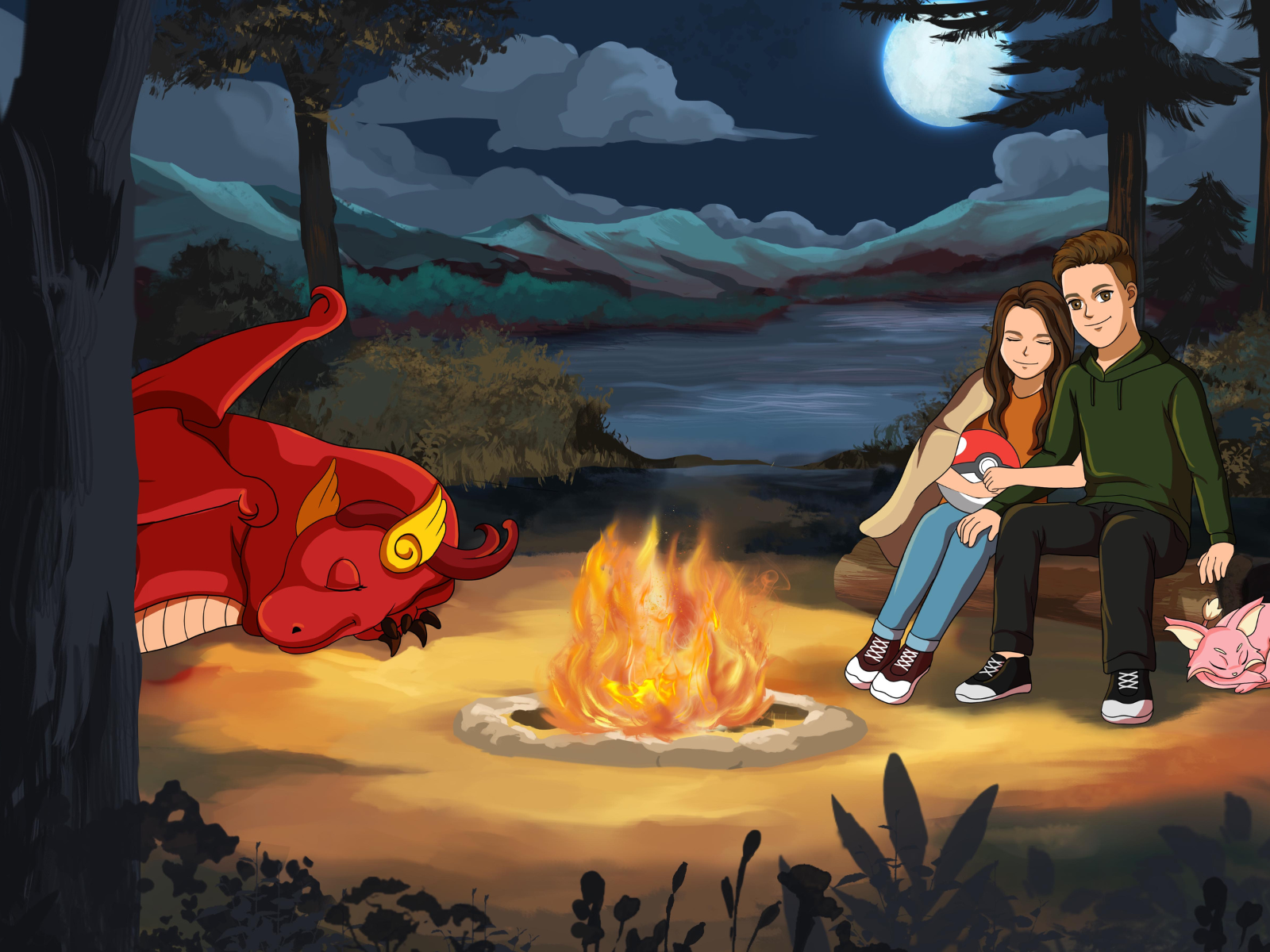 Ritratto Pokemon Style.