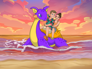 Ritratto Pokemon Style.