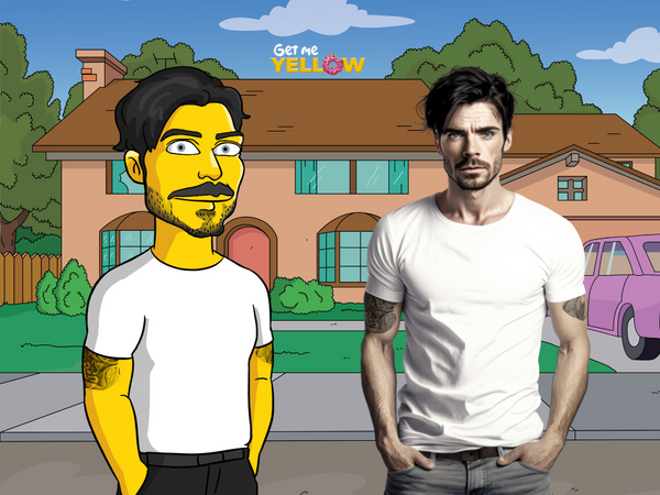 Ritratto Giallo Simpson Style Ritratto Giallo Simpson Style