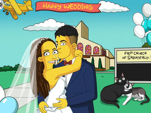 Ritratto Giallo Simpson Style