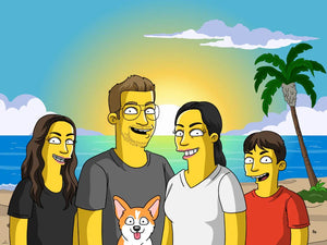 Ritratto Giallo Simpson Style