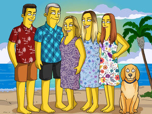 Ritratto Giallo Simpson Style