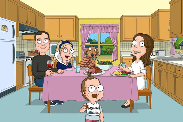 Ritratto Famiglia Griffin Style Ritratto Famiglia Griffin Style