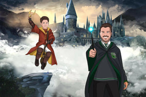 Ritratto Hogwarts School Style