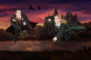 Ritratto Hogwarts School Style