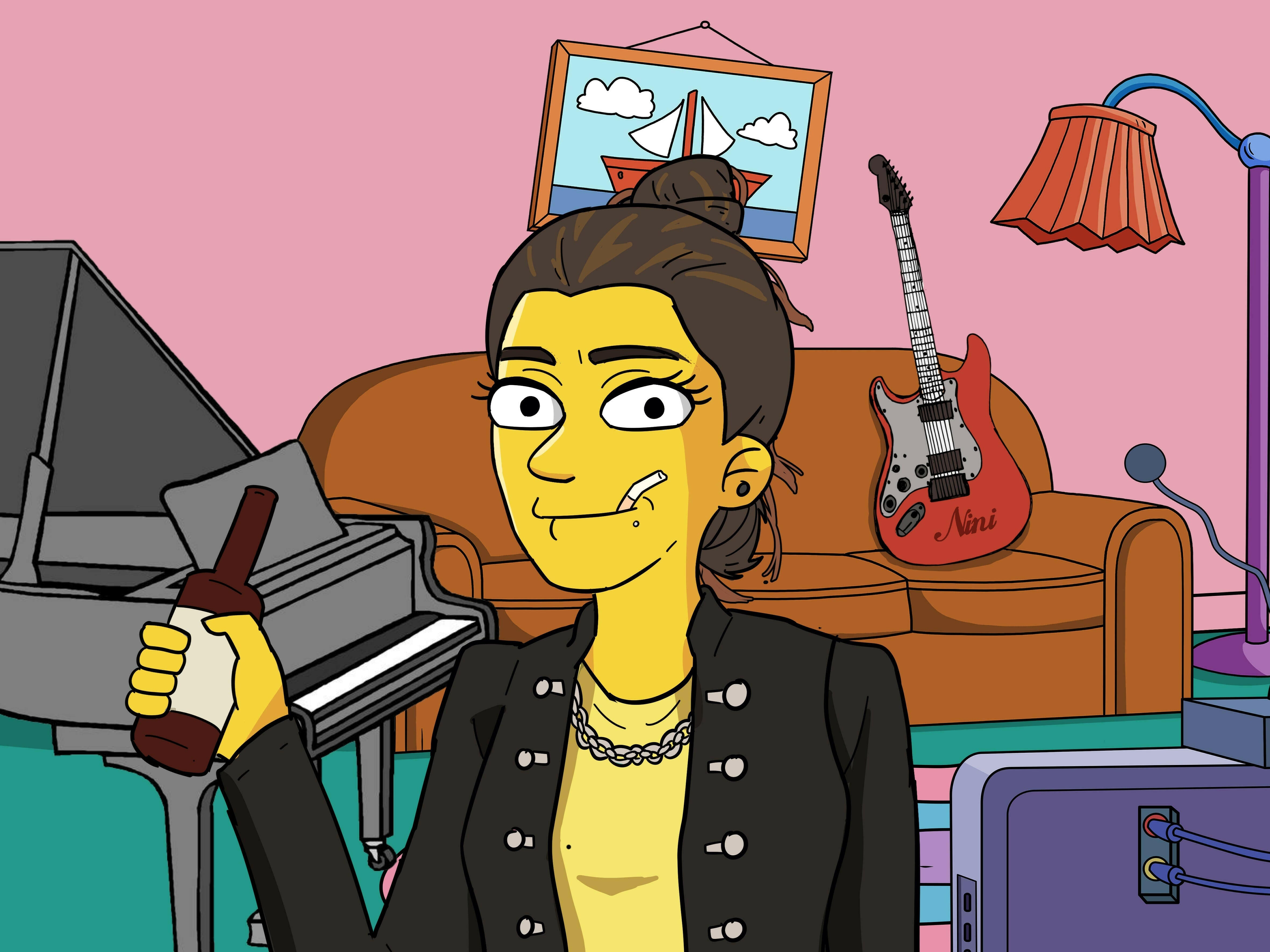 Ritratto Giallo Simpson Style.