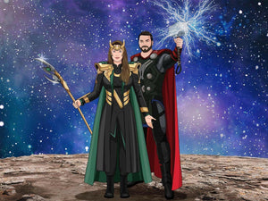 Ritratto Super Eroi Style