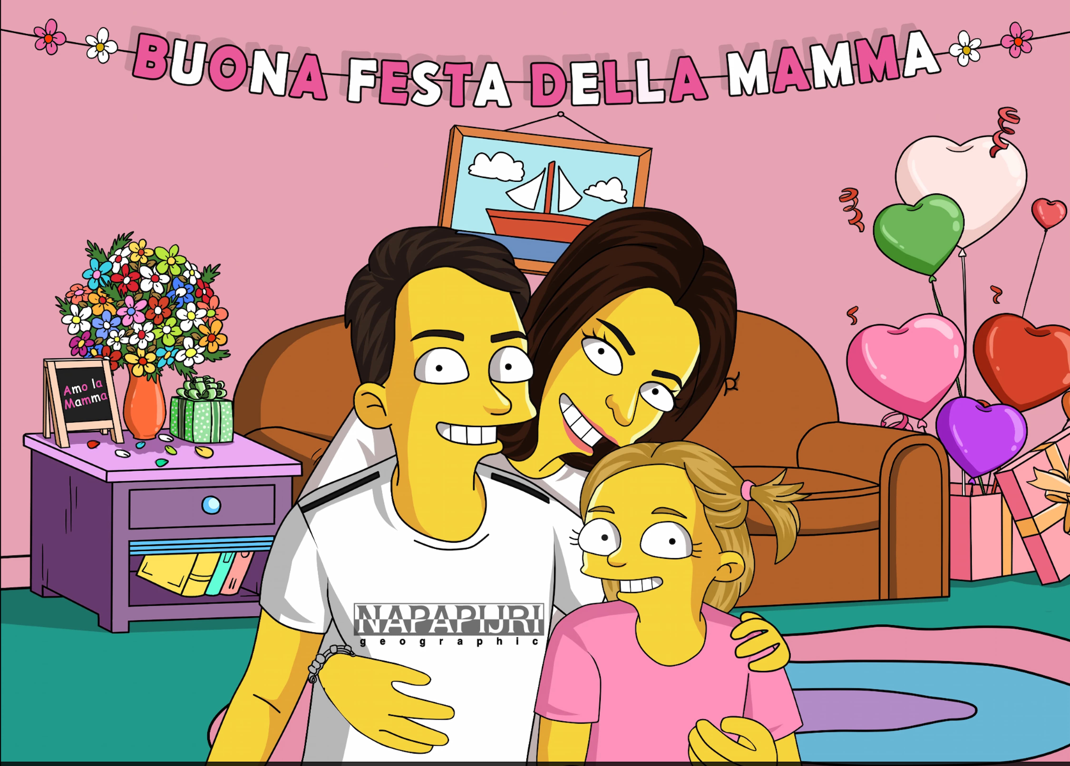 Ritratti personalizzati festa della mamma 