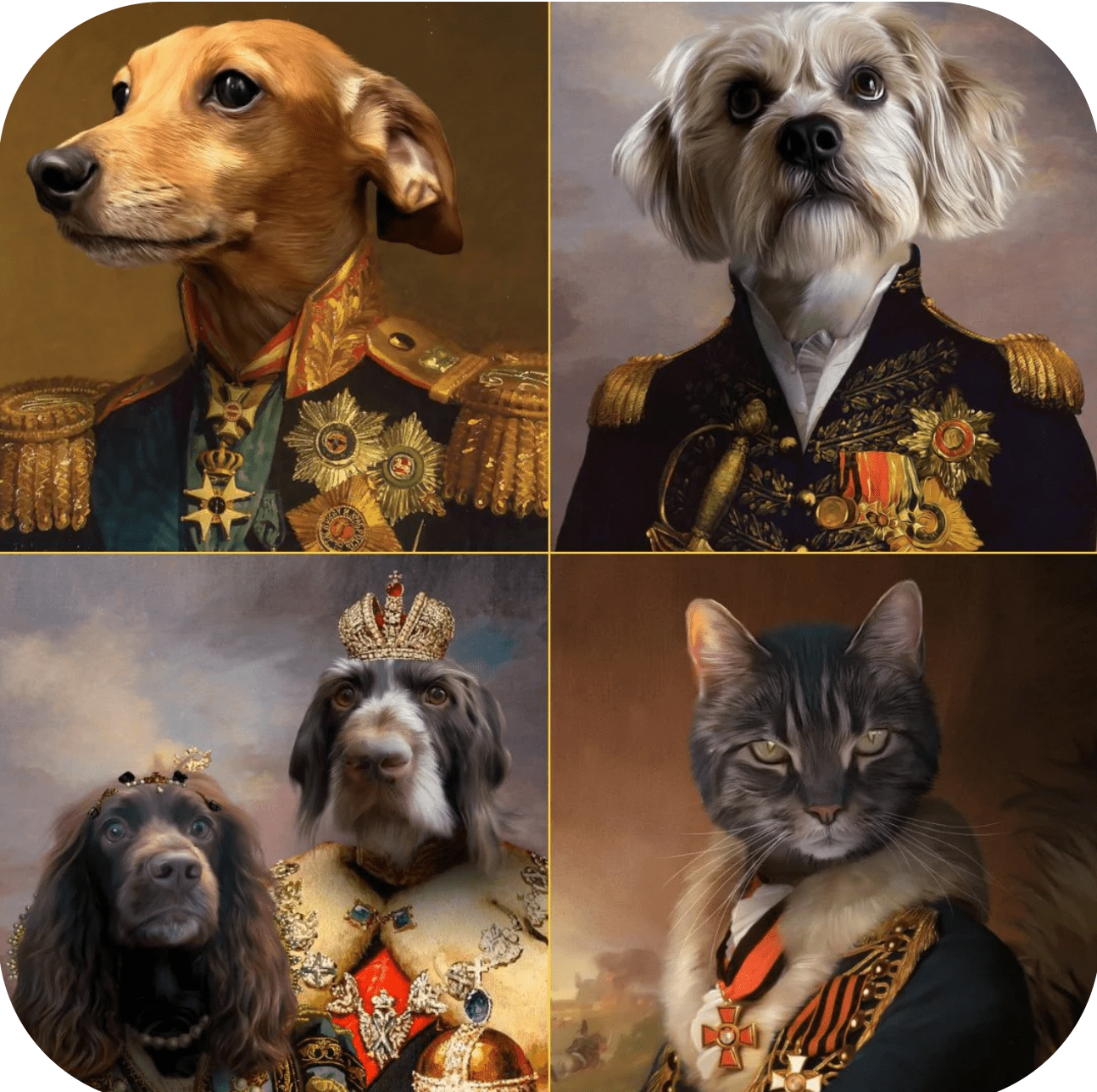 Ritratti Pet personalizzati