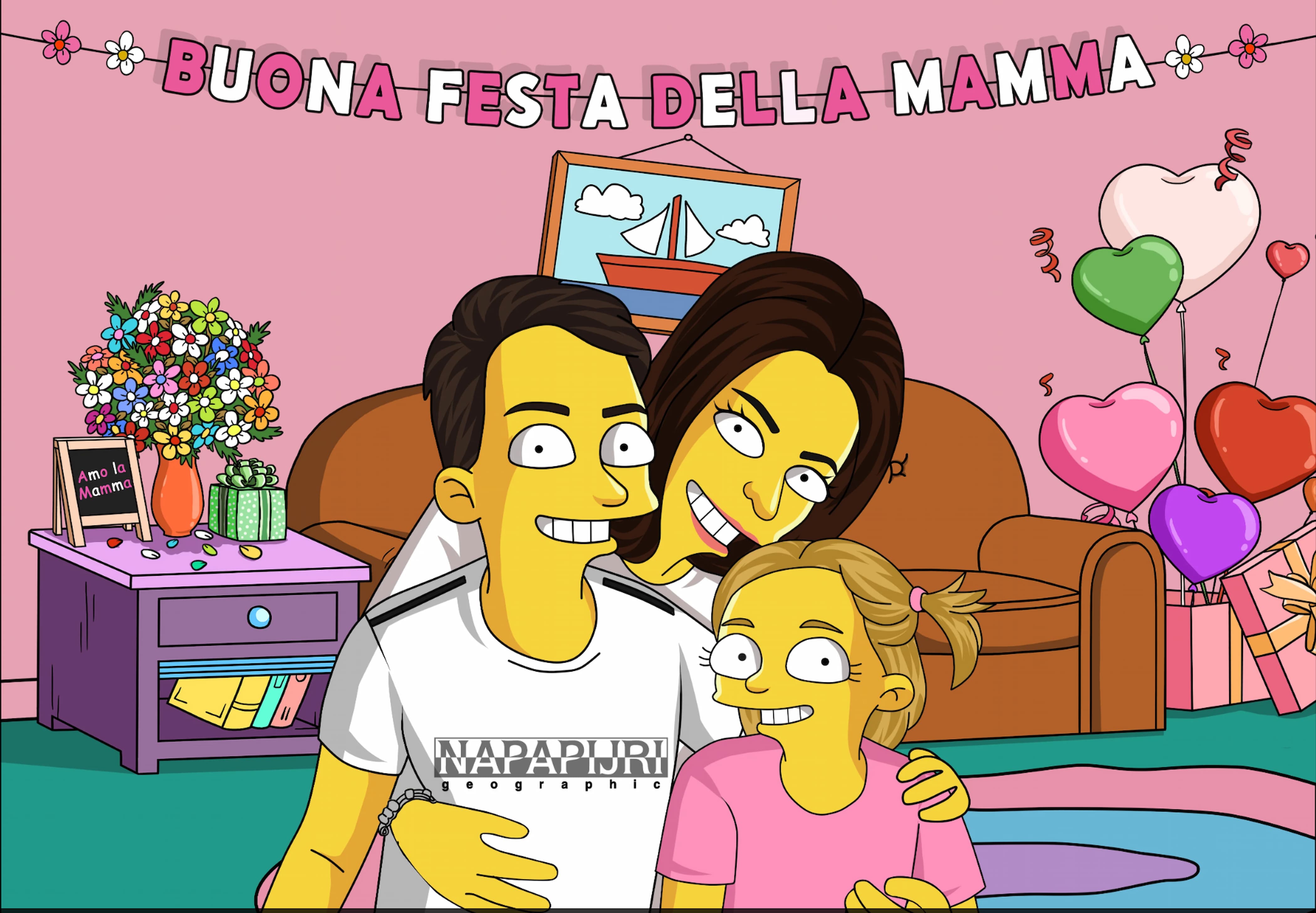 Ritratto festa della mamma regalo