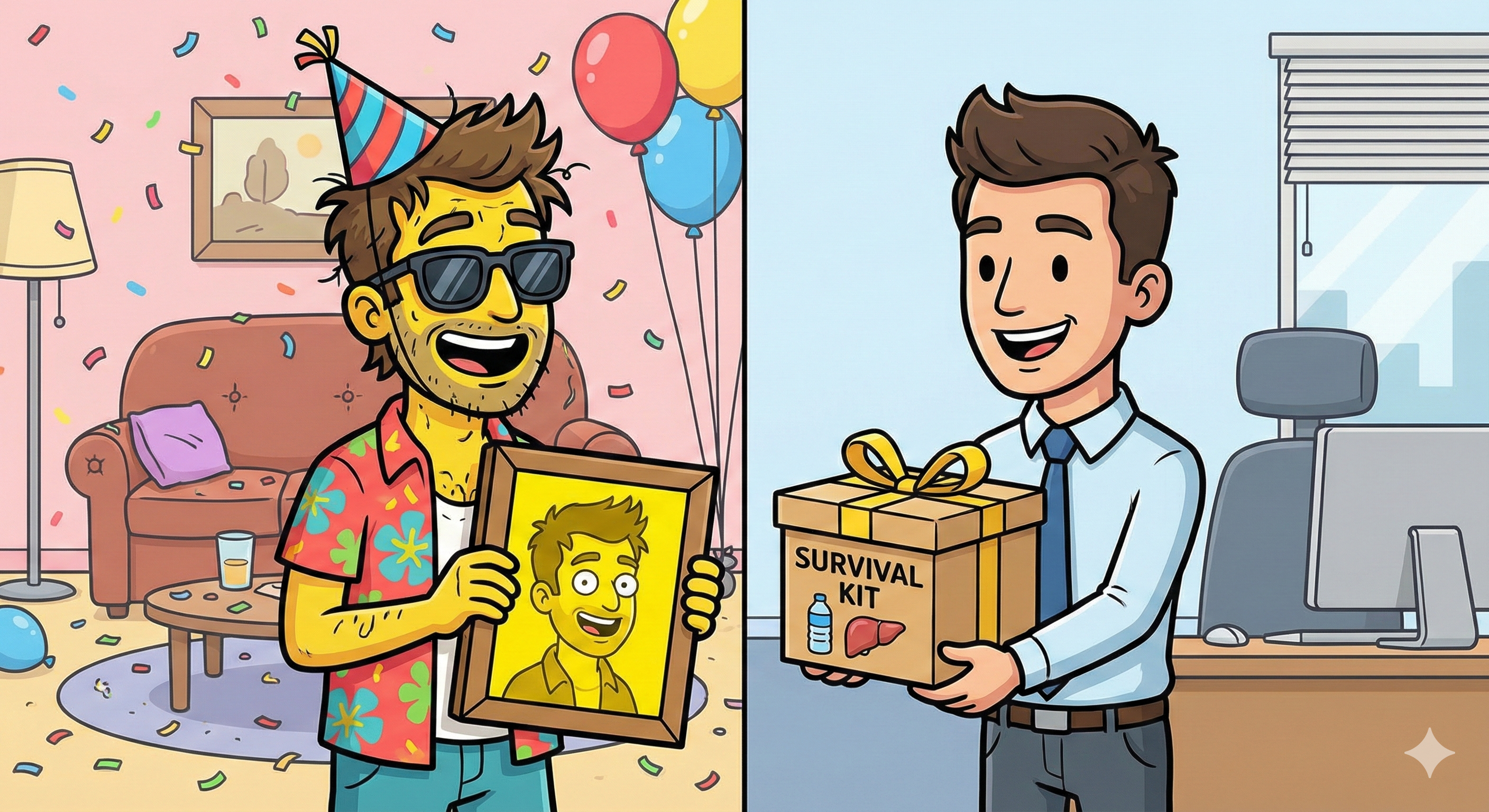 5 Idee Regalo Geniali per l'Amico "Party Animal" (Che deve salvarsi la faccia al lavoro)