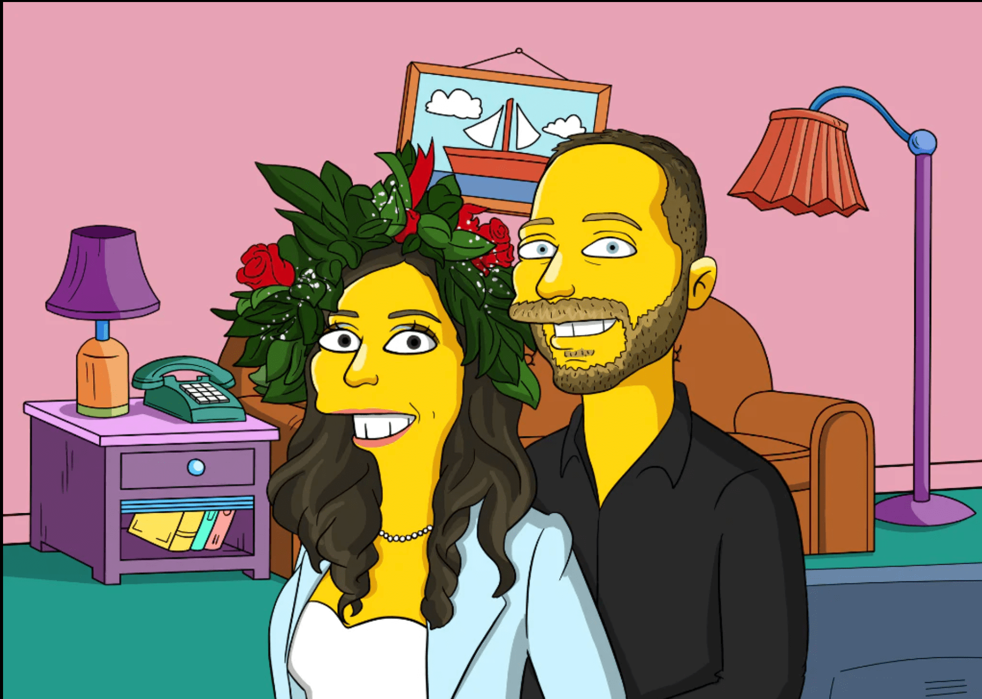 Regalo Laurea Ritratto Personalizzato Simpson 