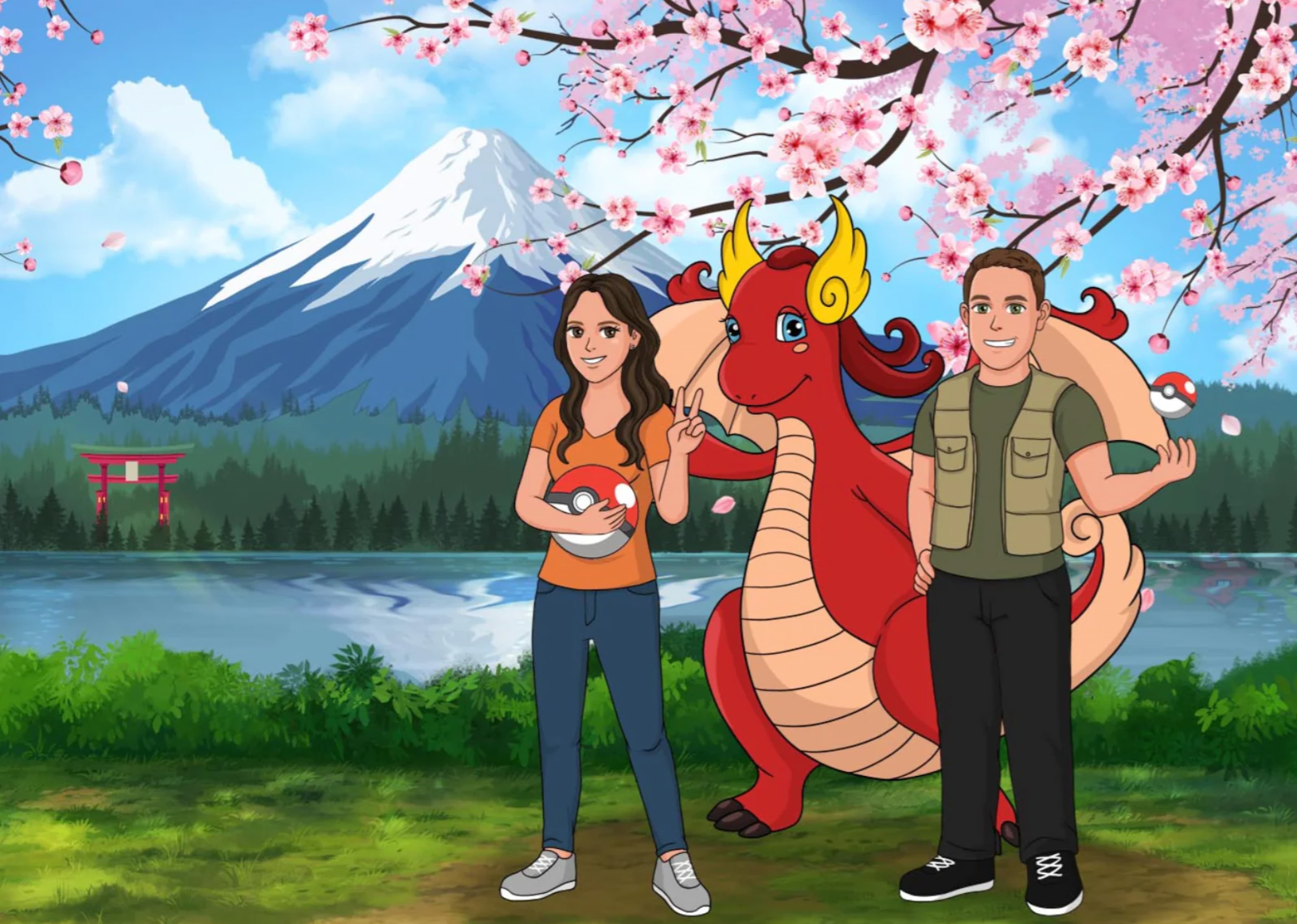 Ritratti Pokemon personalizzati