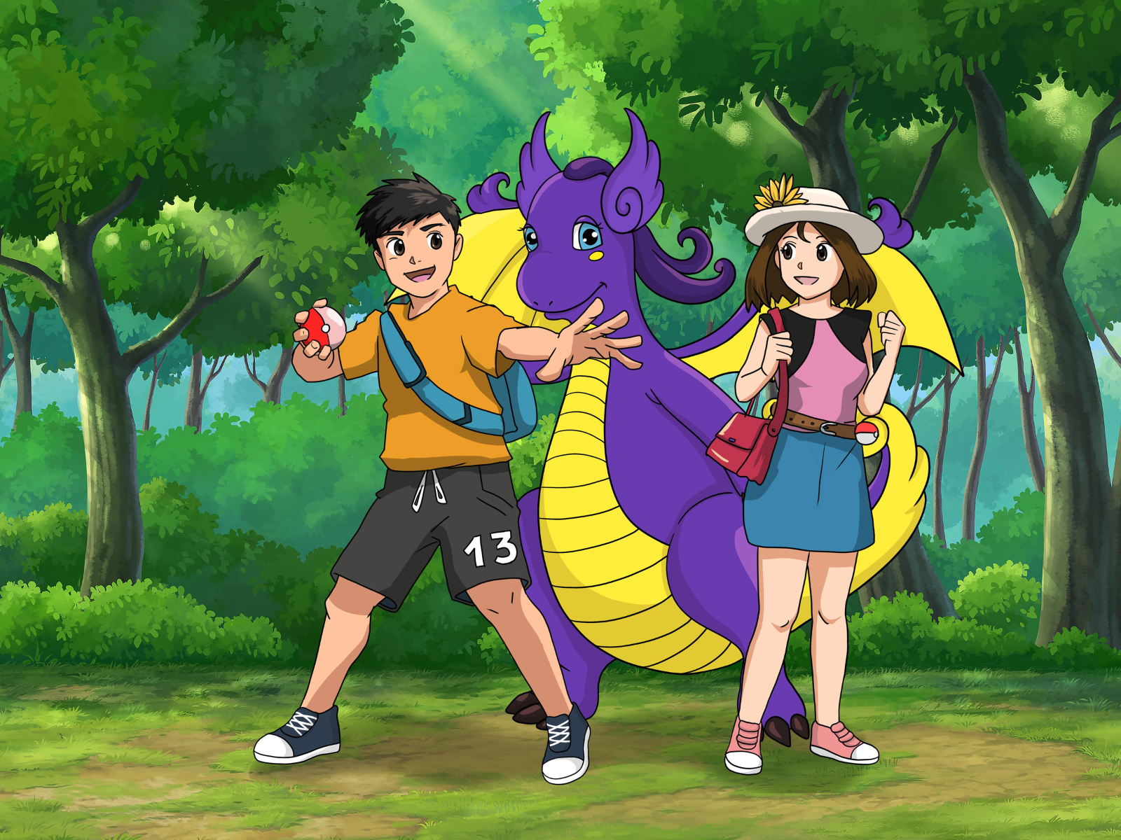 Ritratto Pokemon Style.