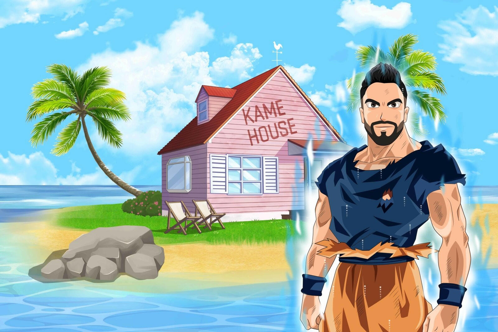 Ritratto Dragon Ball Style.