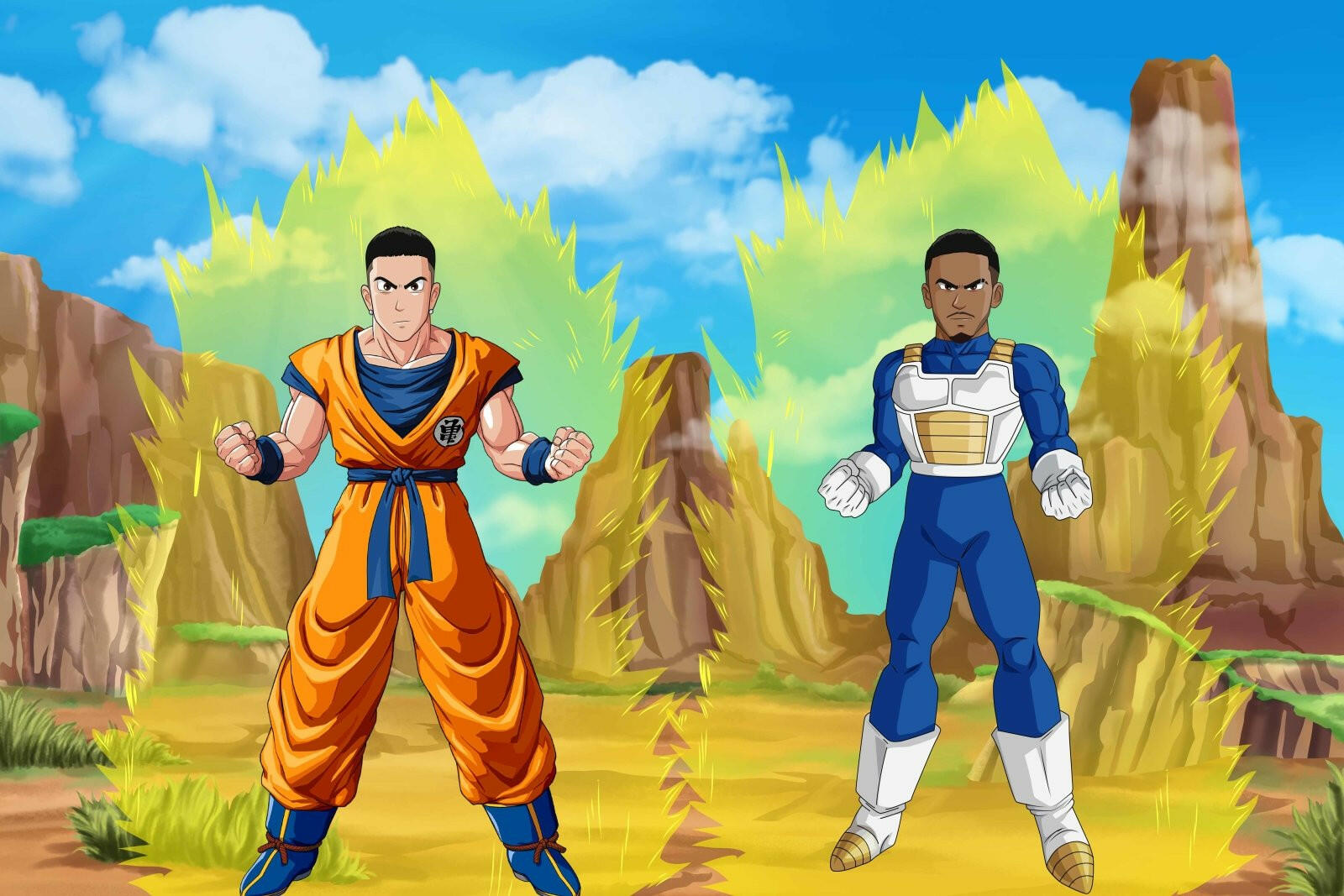 Ritratto Dragon Ball Style.